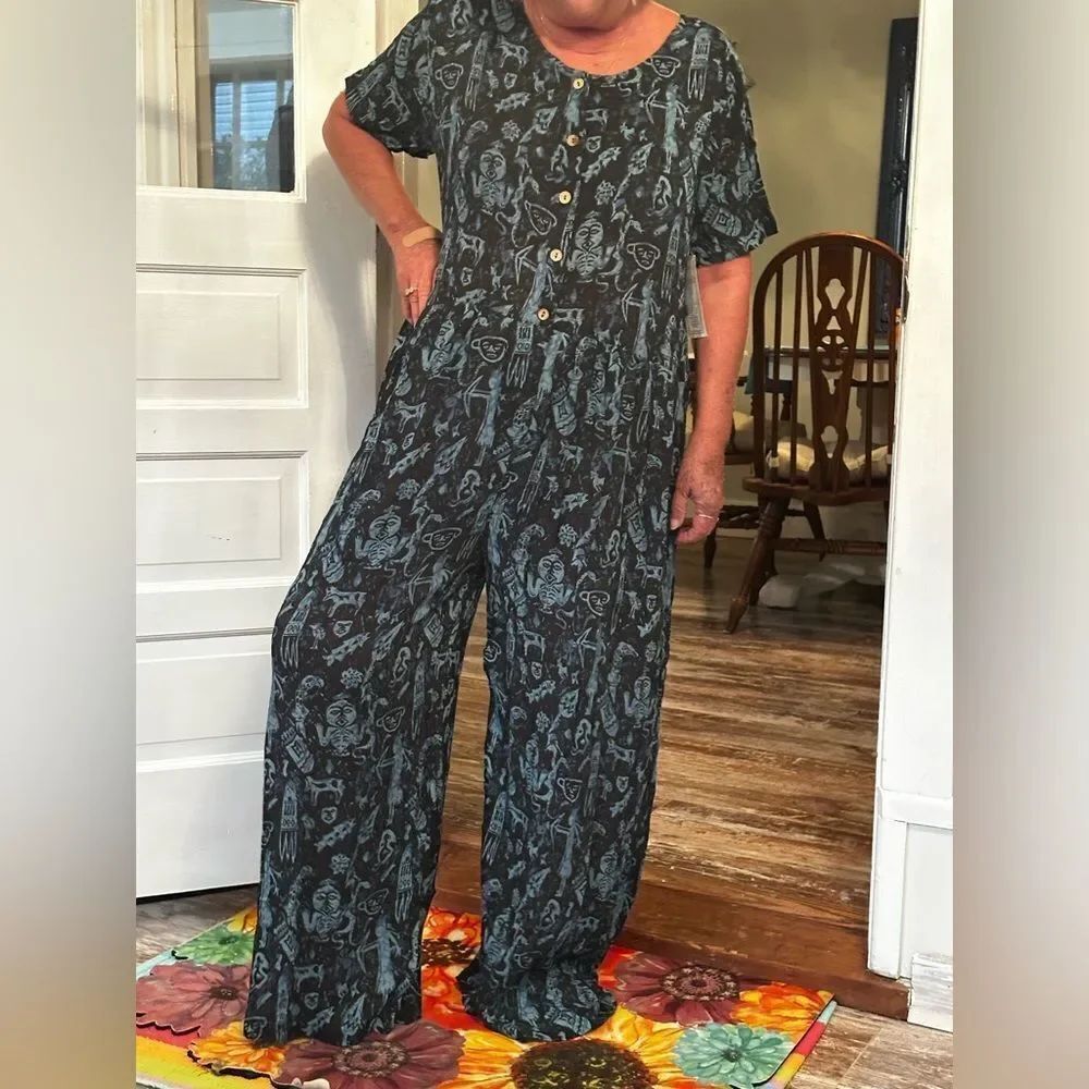 NWT Vintage Day For Night Divison of Phool Romper